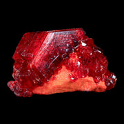 2.6" Stunning Red Pruskite Yellow Base Crystal Mineral Specimen From Poland