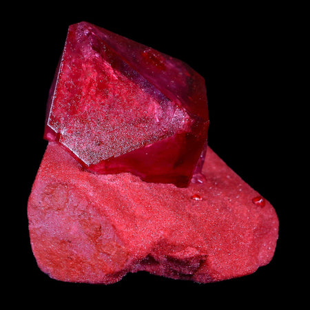 1.9" Stunning Ruby Alum Crystal Mineral Specimen Sokolowski Location Poland