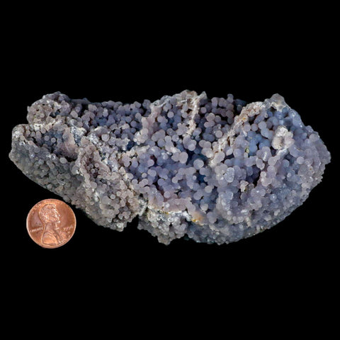 4.6" Purple Grape Agate Botryoidal Crystal Druzy Cluster Mineral Sulawesi Island - Fossil Age Minerals