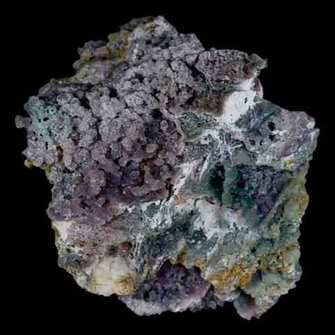 3.7" Purple Grape Agate Botryoidal Crystal Druzy Cluster Mineral Sulawesi Island - Fossil Age Minerals