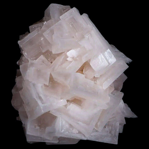 3.1" Quality Pink Halite Salt Crystals Cluster Mineral Trona, CA Searles Lake - Fossil Age Minerals