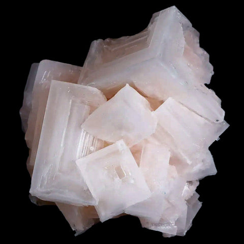 2.1" Quality Pink Halite Salt Crystals Cluster Mineral Trona, CA Searles Lake - Fossil Age Minerals
