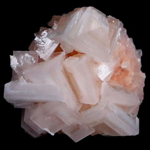 2.9" Quality Pink Halite Salt Crystals Cluster Mineral Trona, CA Searles Lake - Fossil Age Minerals