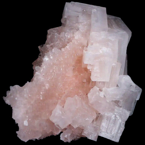 3.5" Quality Pink Halite Salt Crystals Cluster Mineral Trona, CA Searles Lake - Fossil Age Minerals