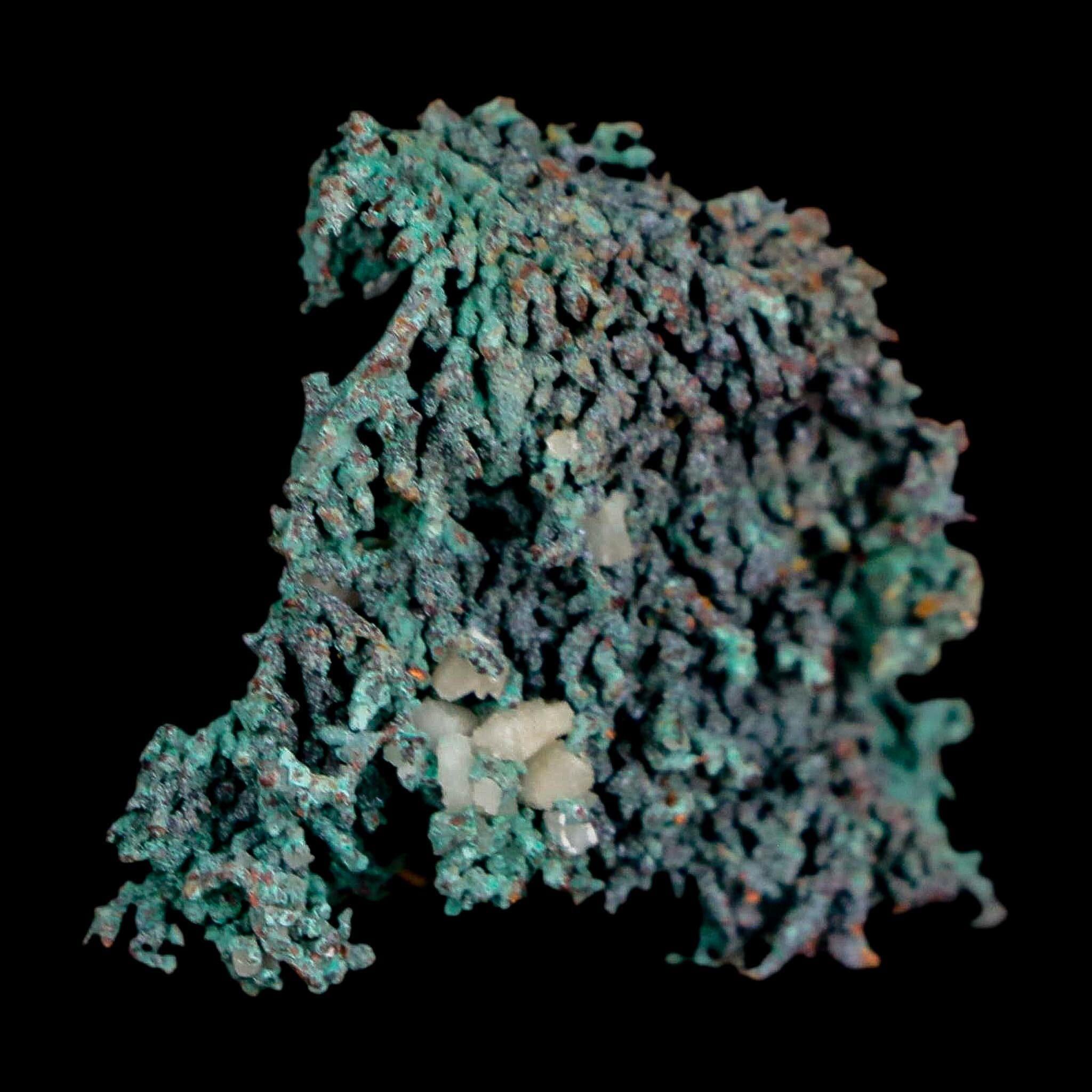 1.4" Rough Native Copper And Crystal Quartz Matrix Mineral Specimen Morocco - Fossil Age Minerals