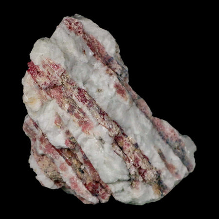 3.4" Natural Rough Pink Tourmaline on Crystal Quartz Mineral Specimen Brazil