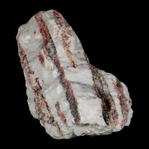 3.4" Natural Rough Pink Tourmaline on Crystal Quartz Mineral Specimen Brazil - Fossil Age Minerals
