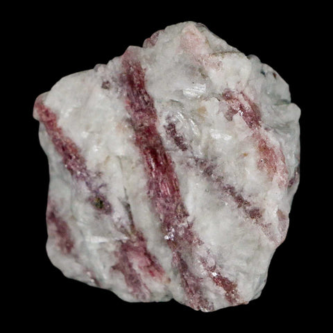 2.3" Natural Rough Pink Tourmaline on Crystal Quartz Mineral Specimen Brazil - Fossil Age Minerals