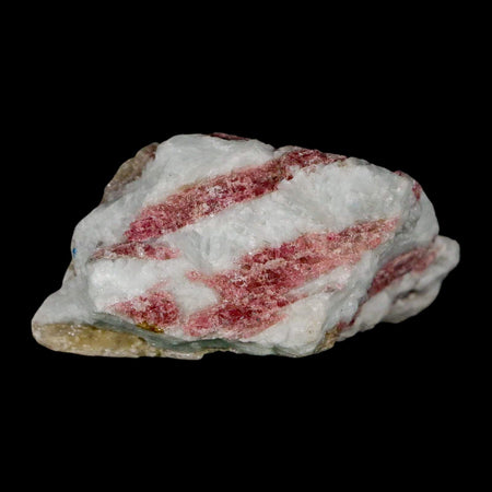 2.4" Natural Rough Pink Tourmaline on Crystal Quartz Mineral Specimen Brazil