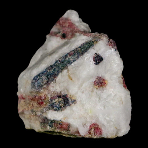 1.9" Natural Rough Pink Tourmaline on Crystal Quartz Mineral Specimen Brazil - Fossil Age Minerals