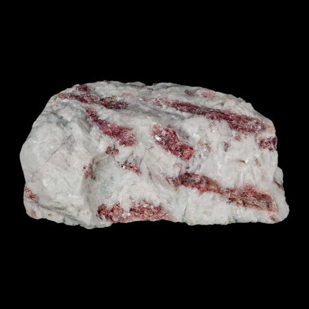 2.9" Natural Rough Pink Tourmaline on Crystal Quartz Mineral Specimen Brazil