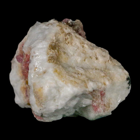 1.7" Natural Rough Pink Tourmaline on Crystal Quartz Mineral Specimen Brazil - Fossil Age Minerals