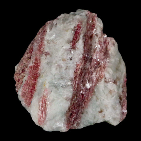 2" Natural Rough Pink Tourmaline on Crystal Quartz Mineral Specimen Brazil - Fossil Age Minerals