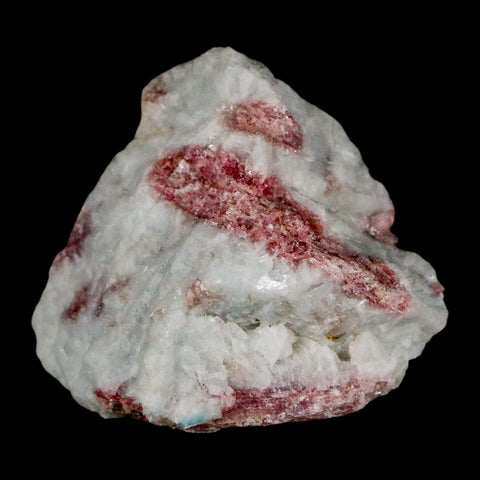 2" Natural Rough Pink Tourmaline on Crystal Quartz Mineral Specimen Brazil - Fossil Age Minerals