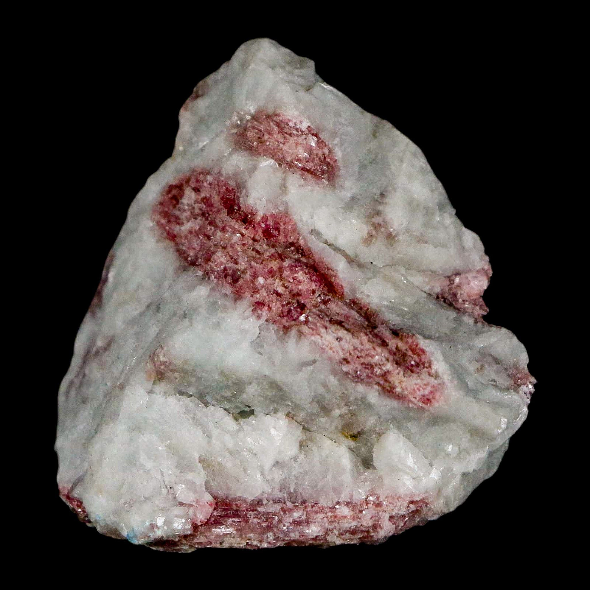 2" Natural Rough Pink Tourmaline on Crystal Quartz Mineral Specimen Brazil - Fossil Age Minerals