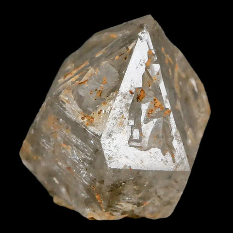 1.7" Natural Clear Skeletal Crystal Quartz Point Fenestra Quartz Imilchil Morocco - Fossil Age Minerals