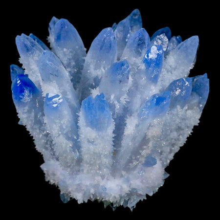 3.2" Ice Blue Phantom Ghost Quartz Crystal, Chlorite Cluster Mineral Specimen