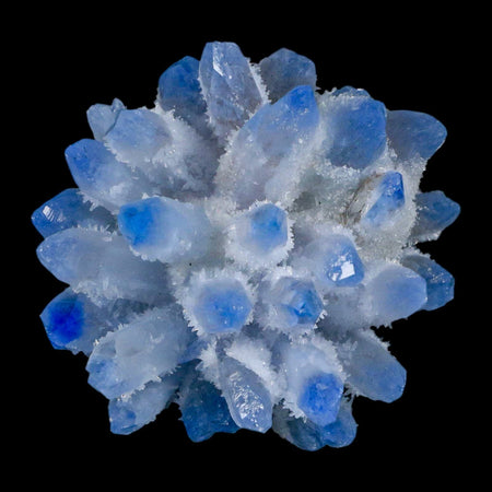 3.2" Ice Blue Phantom Ghost Quartz Crystal, Chlorite Cluster Mineral Specimen