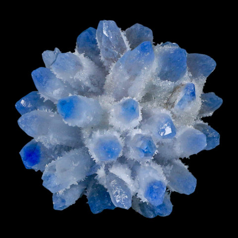 3.2" Ice Blue Phantom Ghost Quartz Crystal, Chlorite Cluster Mineral Specimen - Fossil Age Minerals