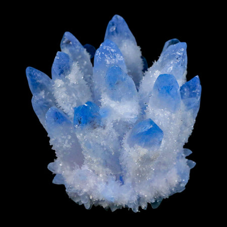 2.8" Ice Blue Phantom Ghost Quartz Crystal, Chlorite Cluster Mineral Specimen