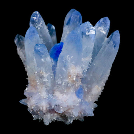 2.8" Ice Blue Phantom Ghost Quartz Crystal, Chlorite Cluster Mineral Specimen