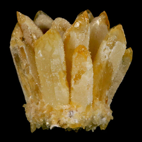 2.8" Yellow Phantom Ghost Quartz Crystal, Chlorite Cluster Mineral Specimen - Fossil Age Minerals