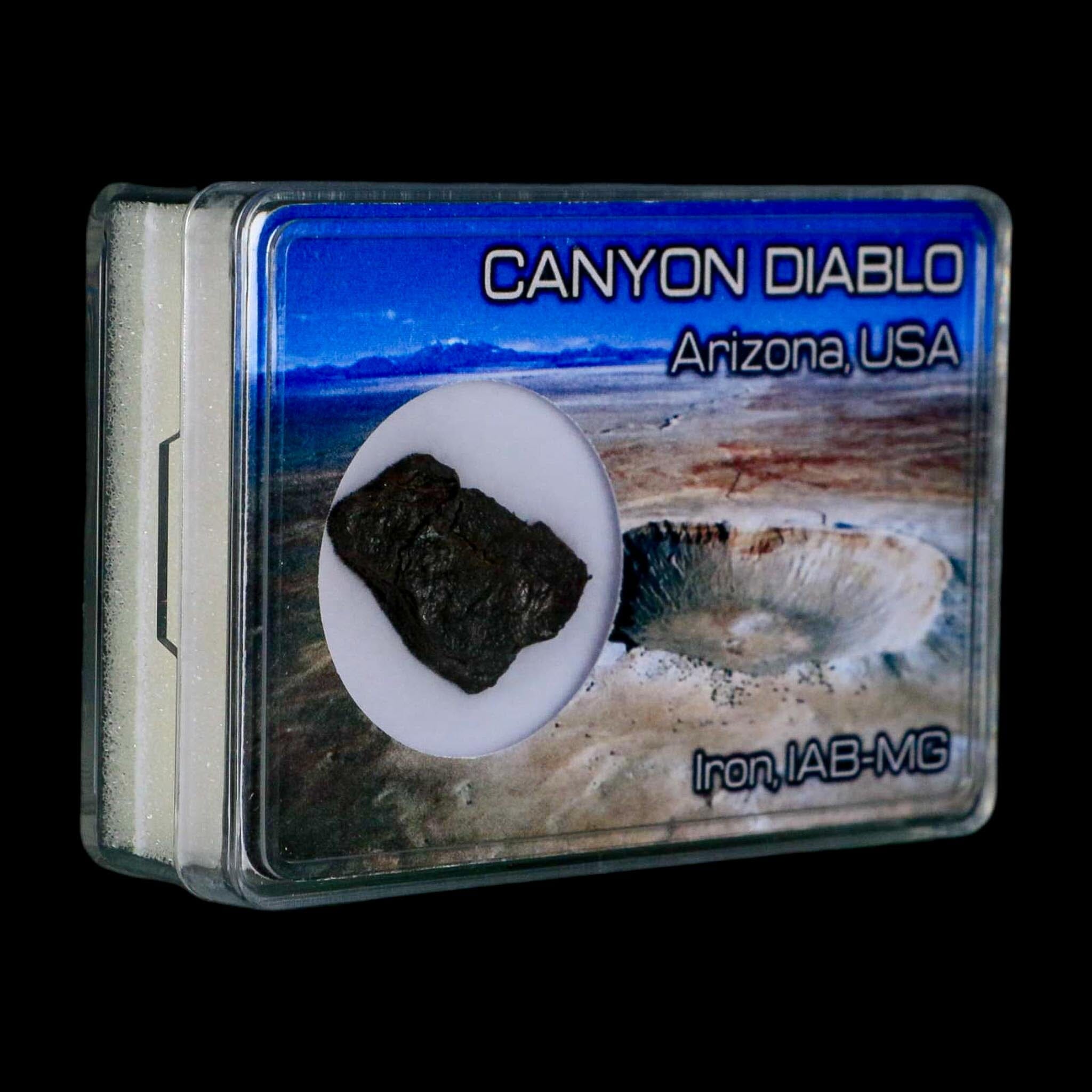 1." Canyon Diablo Arizona Meteorite Specimen Iron-Nickel Meteorites 5.89 Grams Display - Fossil Age Minerals