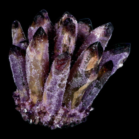 3.5" Purple Phantom Ghost Quartz Crystal, Chlorite Cluster Mineral Specimen - Fossil Age Minerals