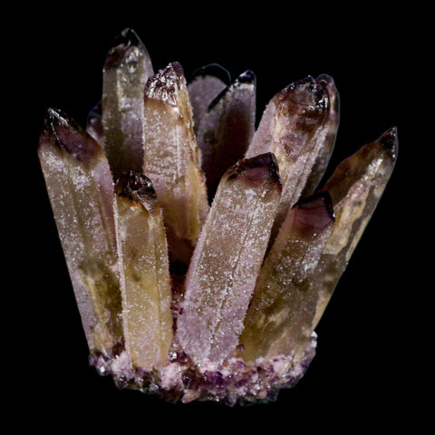 3.6" Purple Phantom Ghost Quartz Crystal, Chlorite Cluster Mineral Specimen - Fossil Age Minerals