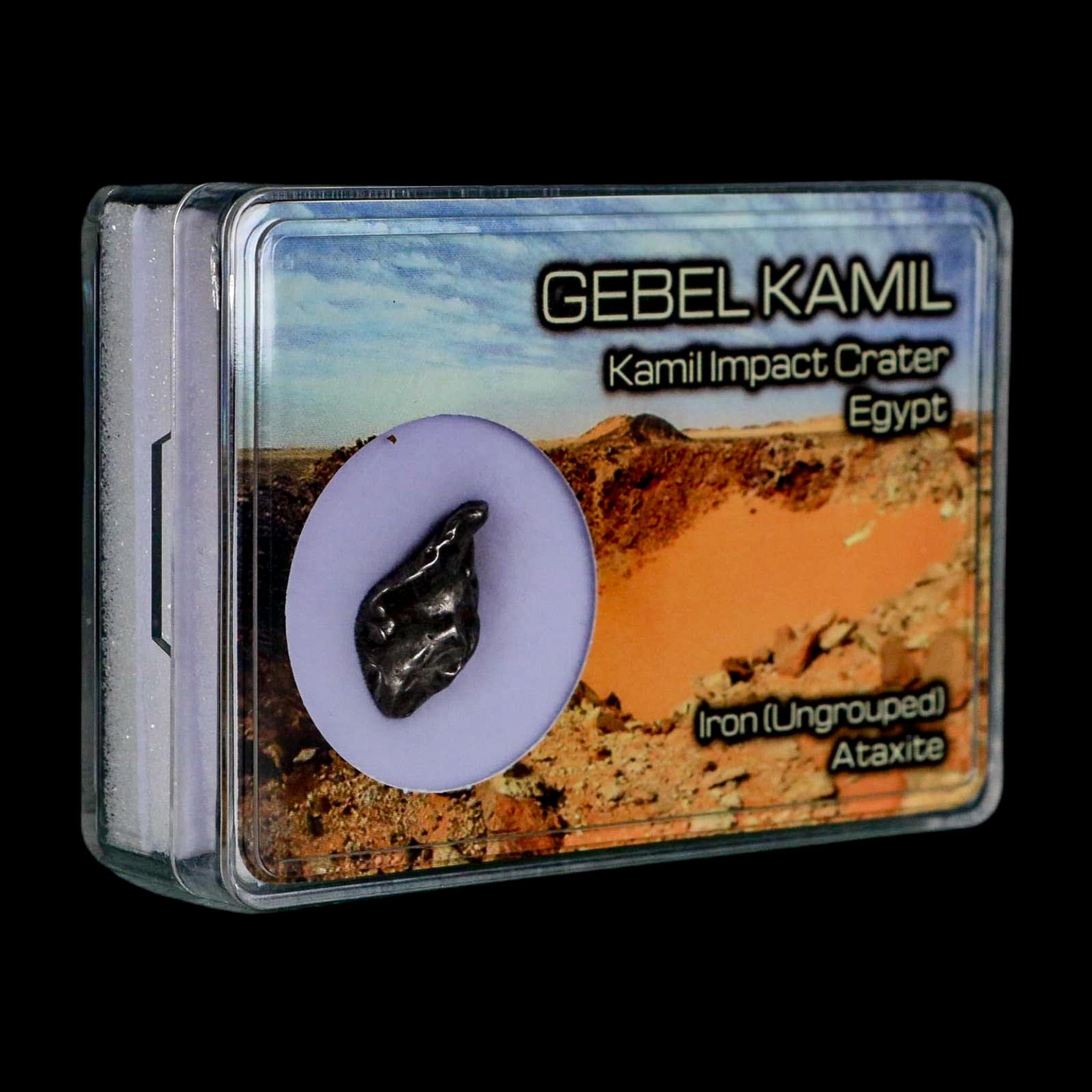 0.8" Gebel Kamil Egypt Meteorite Specimen 5000 Yrs Old Meteorites 4.77 Grams Display - Fossil Age Minerals