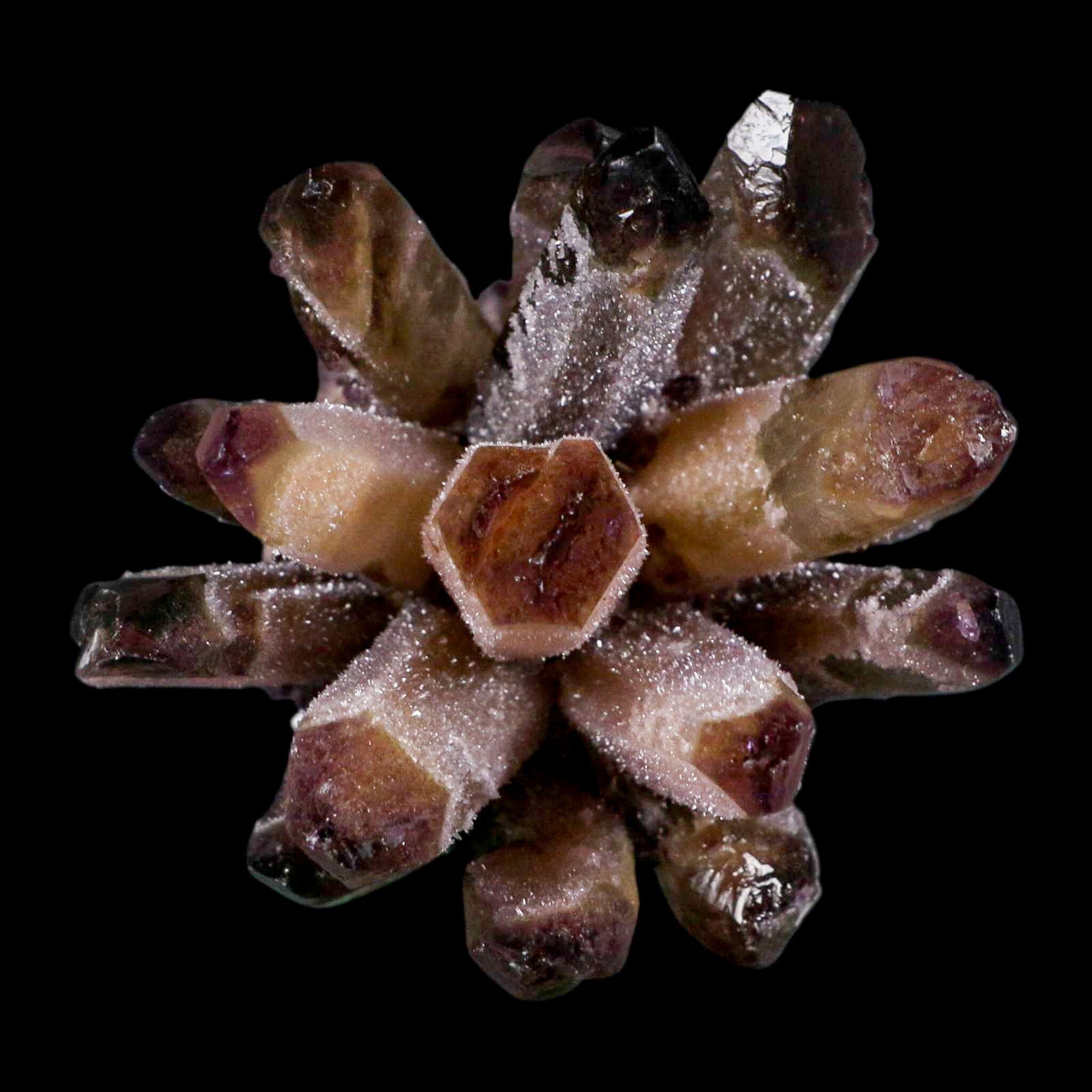 3.4" Purple Phantom Ghost Quartz Crystal, Chlorite Cluster Mineral Specimen - Fossil Age Minerals