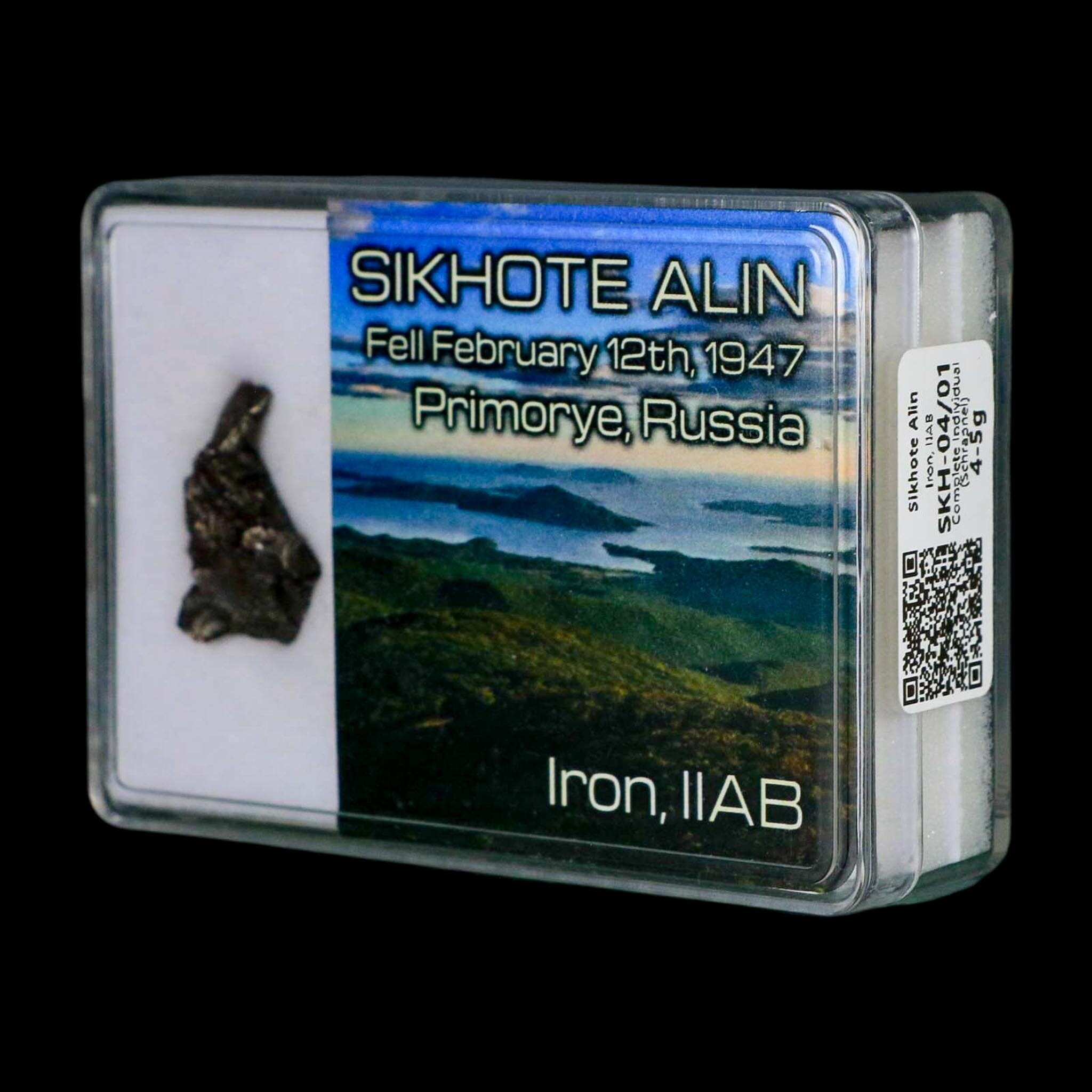 0.9" Sikhote Alin Meteorite Specimen Primorye Russia Meteorites 4.50 Grams Display - Fossil Age Minerals