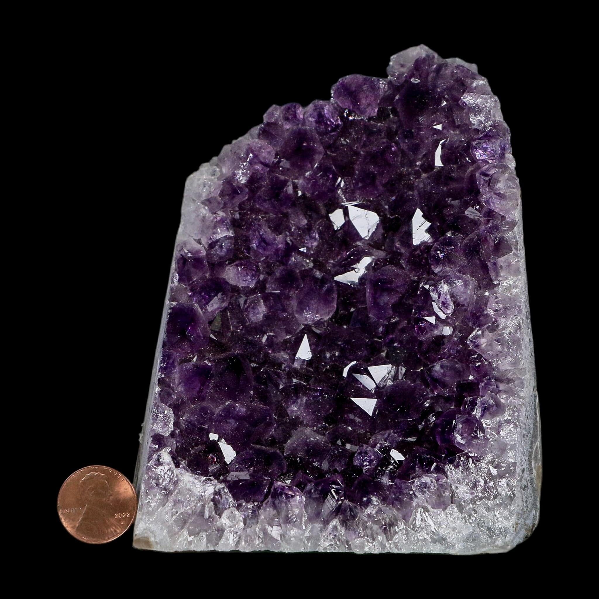 4.5" Rough Purple Amethyst Crystal Cluster Mineral Specimen Brazil Self Standing