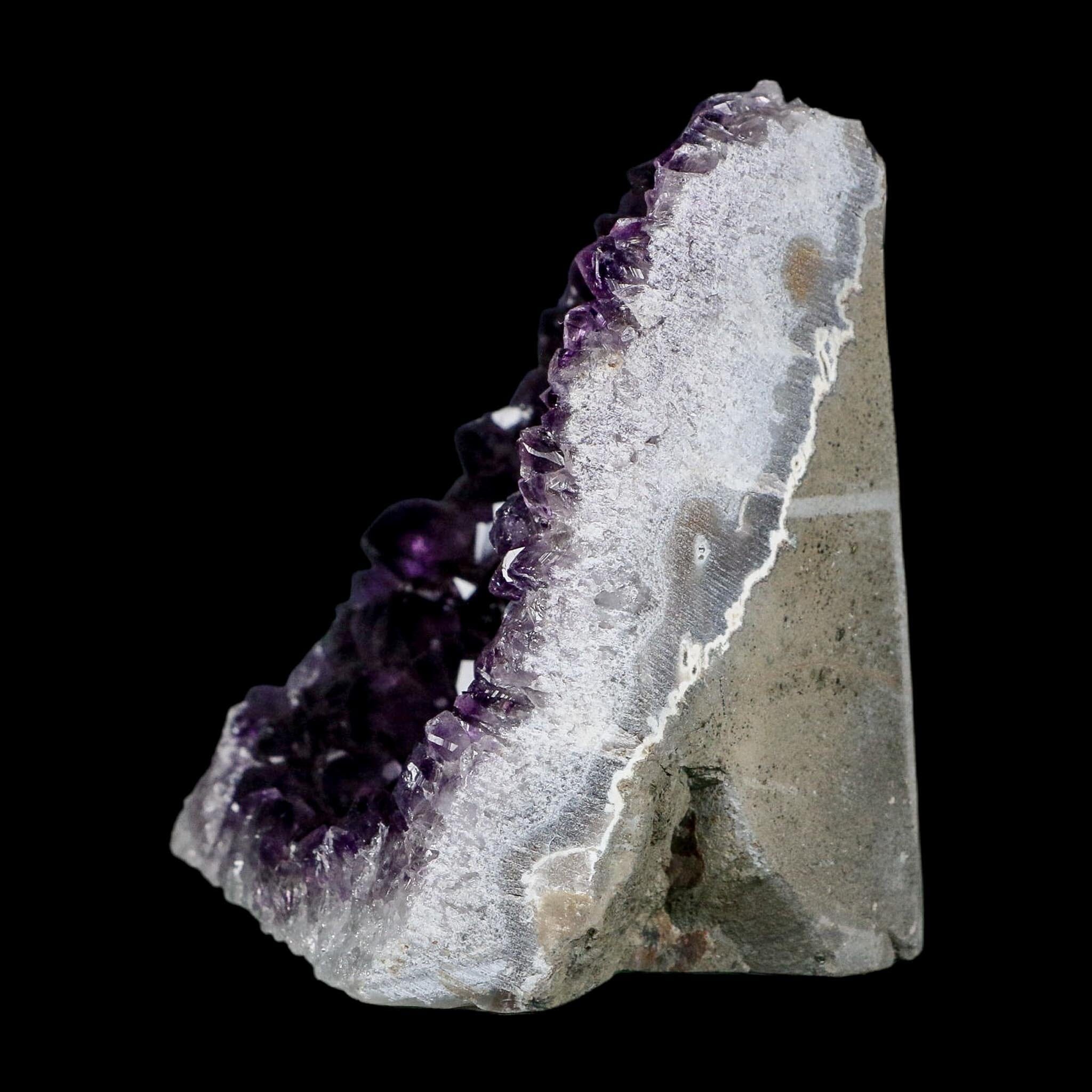 4.5" Rough Purple Amethyst Crystal Cluster Mineral Specimen Brazil Self Standing