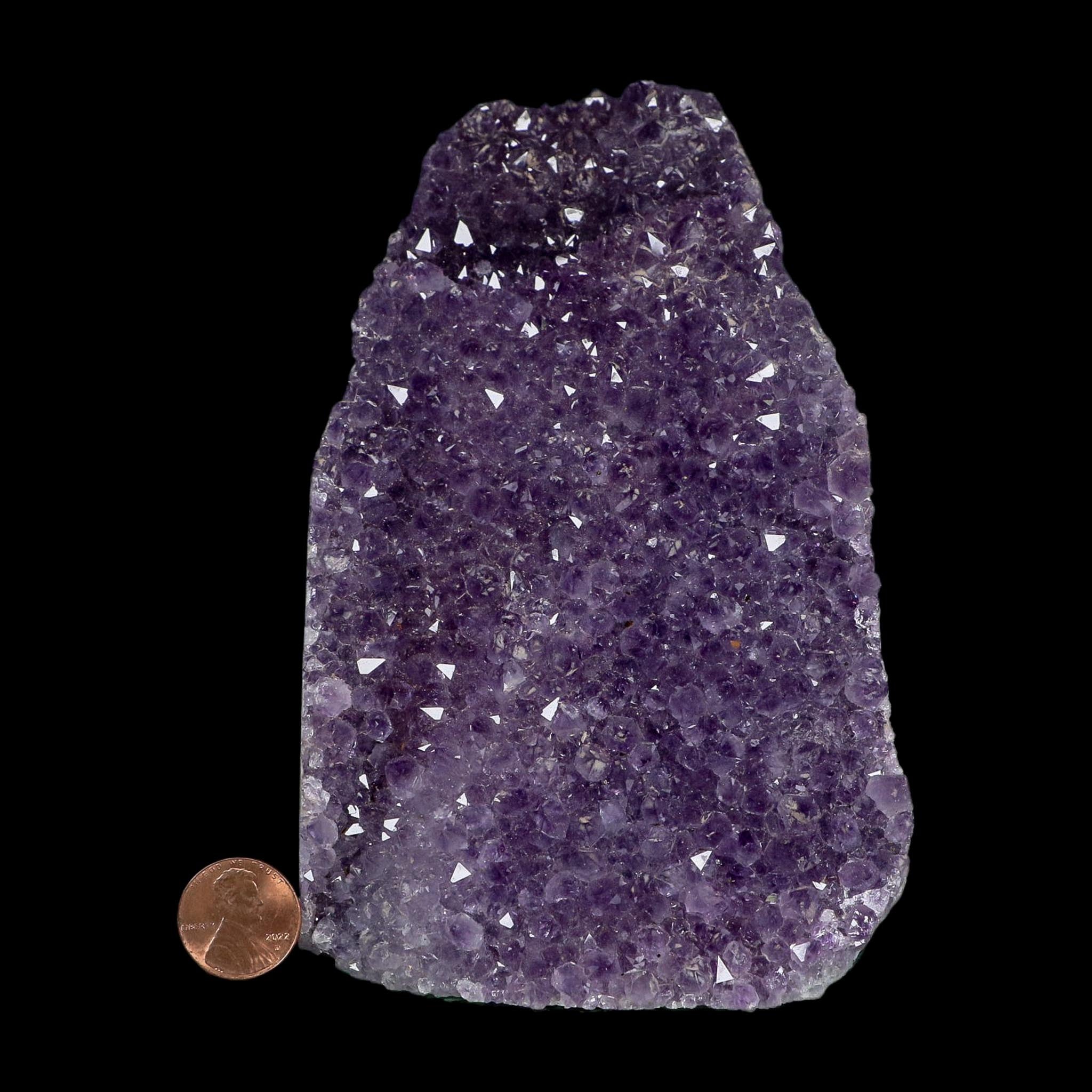 5.5" Rough Purple Amethyst Crystal Cluster Mineral Specimen Brazil Self Standing