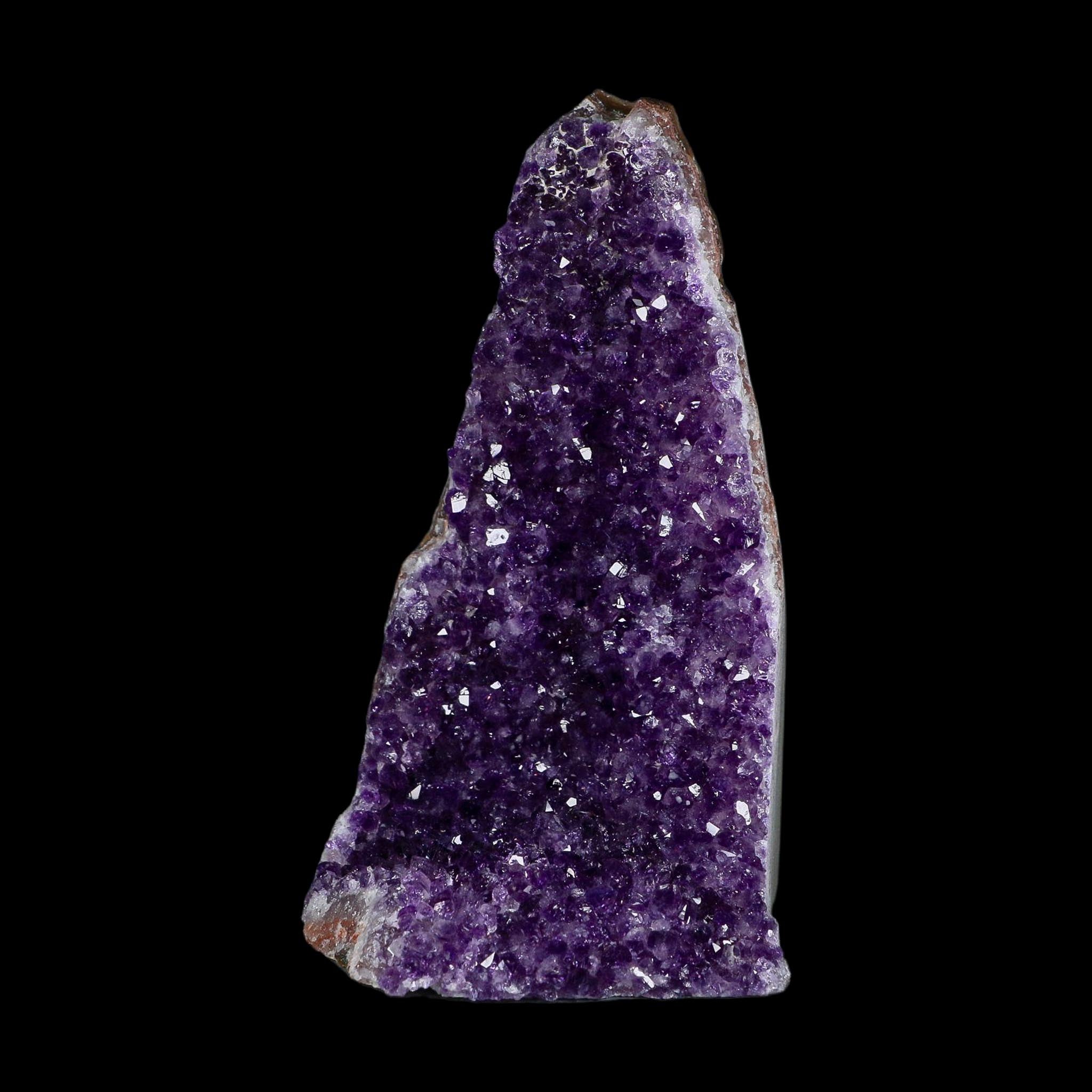 7.1" Rough Purple Amethyst Crystal Cluster Mineral Specimen Brazil Self Standing