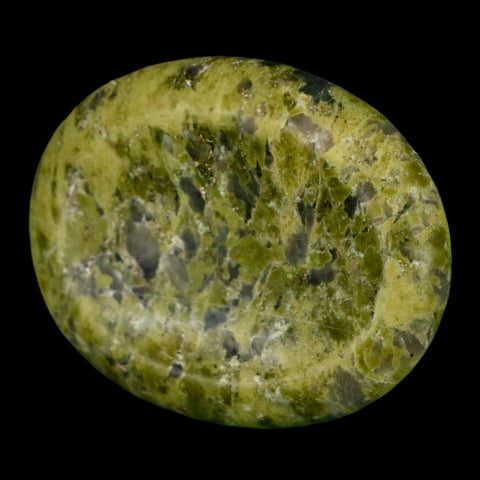 2" Unakite Green Epidote Orthoclase Polished Worry Palm Stone Mineral Specimen - Fossil Age Minerals