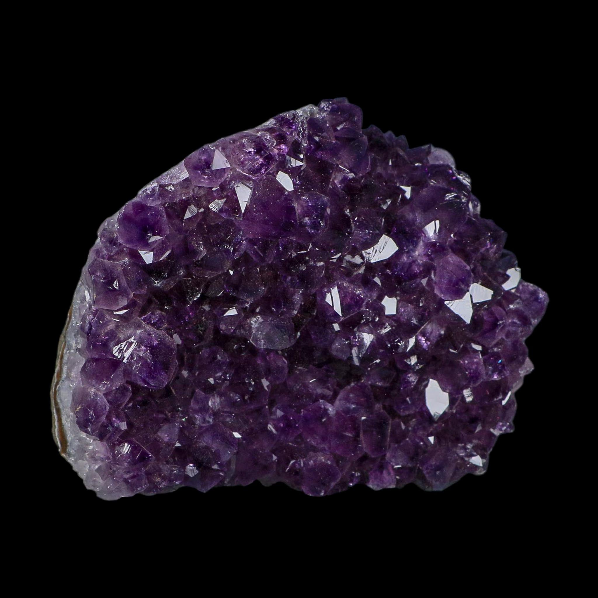 4.8" Rough Purple Amethyst Crystal Cluster Mineral Specimen Brazil Self Standing