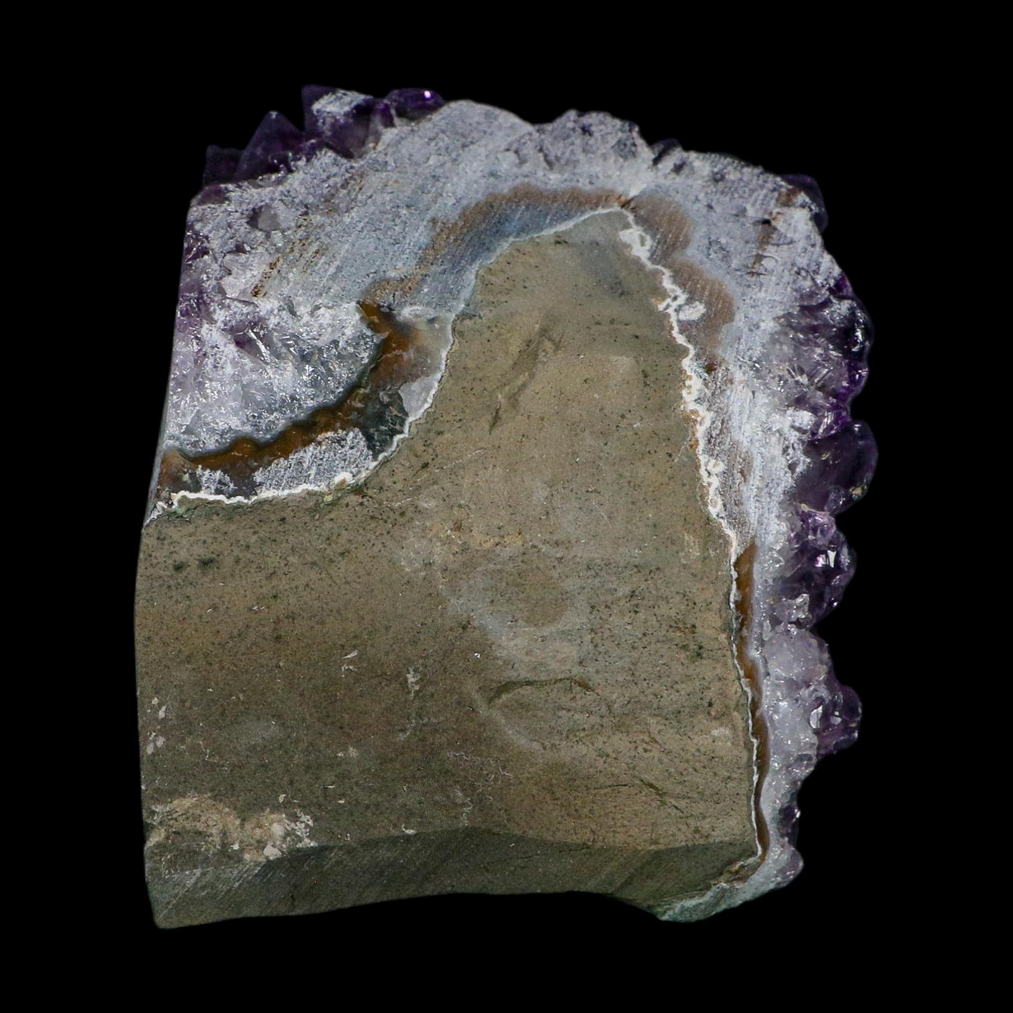 4.8" Rough Purple Amethyst Crystal Cluster Mineral Specimen Brazil Self Standing
