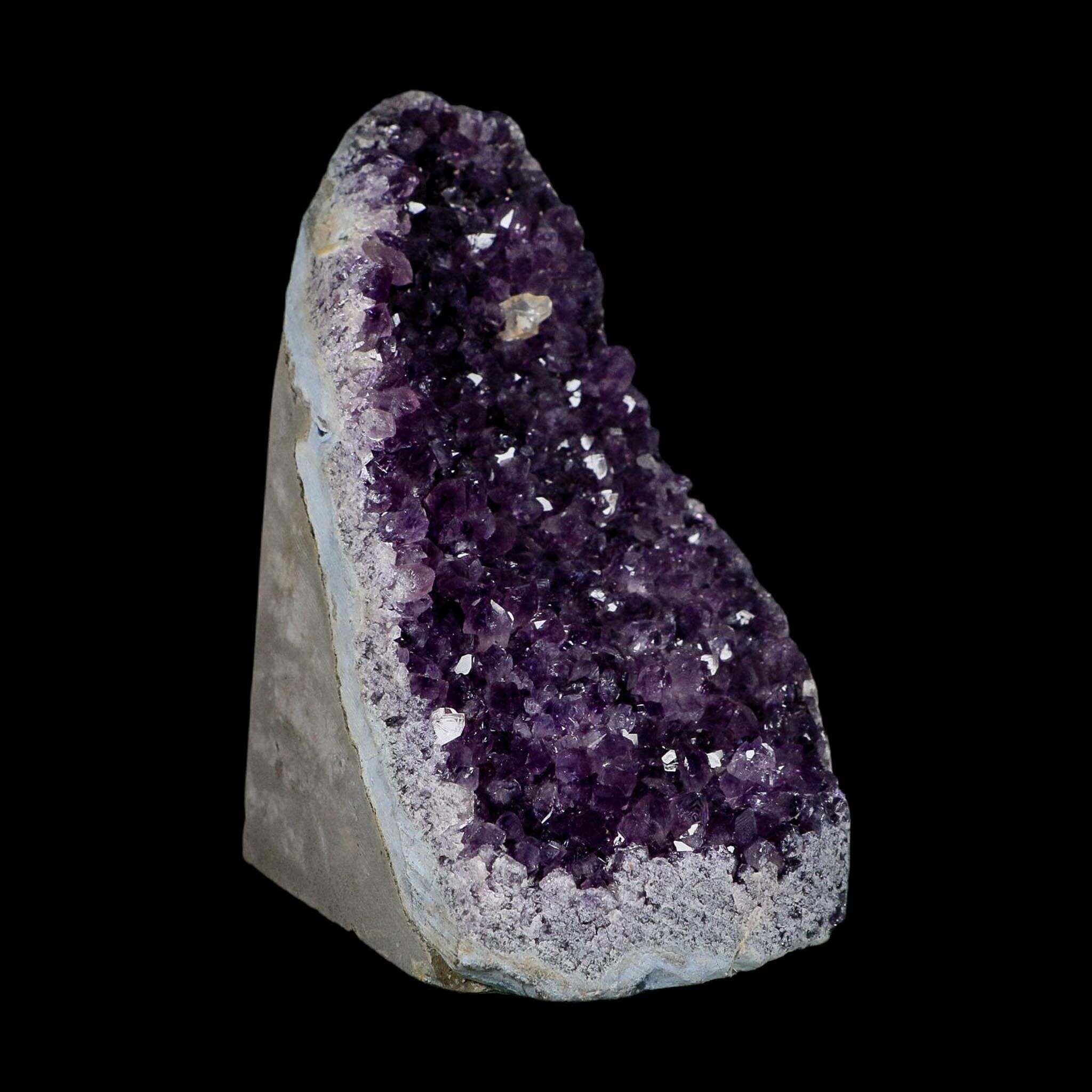 5.2" Rough Purple Amethyst Crystal Cluster Mineral Specimen Brazil Self Standing