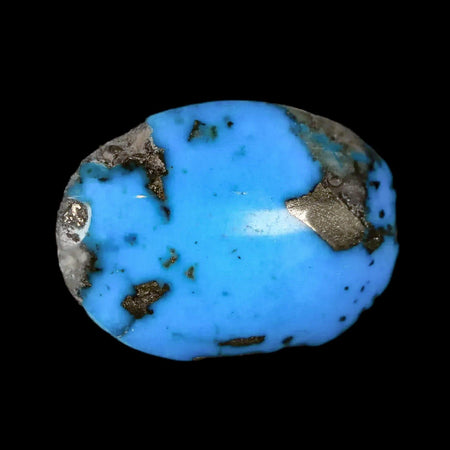 1.2" Natural Polished Teal Turquoise Gemstone Mineral Specimen Cab