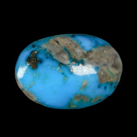 1.1" Natural Polished Teal Turquoise Gemstone Mineral Specimen Cab