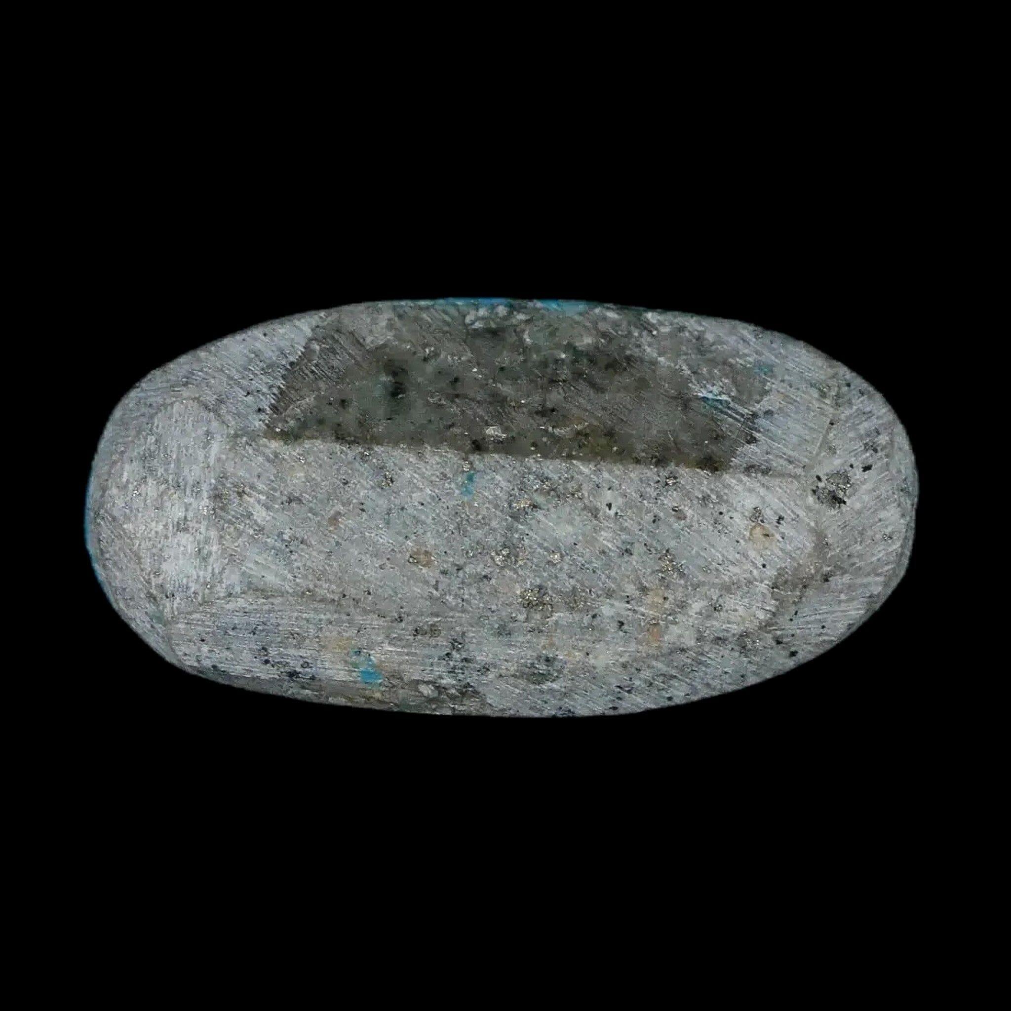 1.4" Natural Polished Teal Turquoise Gemstone Mineral Specimen Cab - Fossil Age Minerals