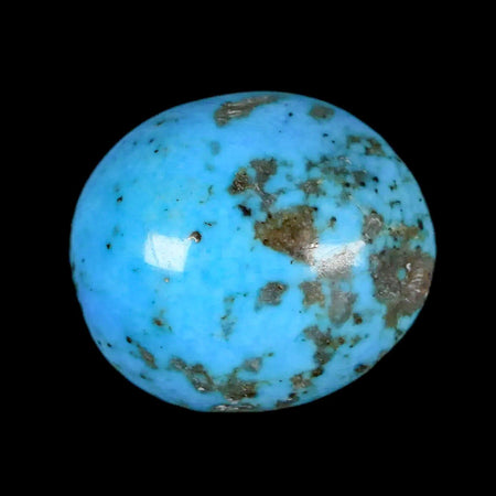 1.1" Natural Polished Teal Turquoise Gemstone Mineral Specimen Cab