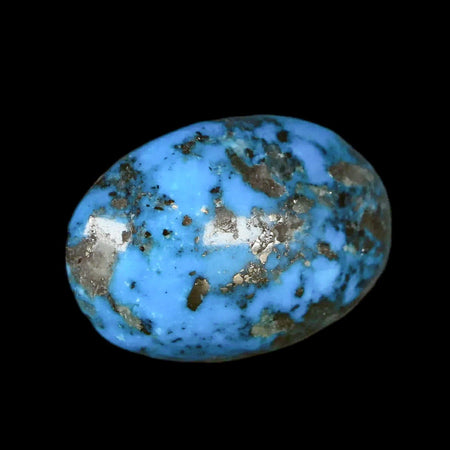 1.2" Natural Polished Teal Turquoise Gemstone Mineral Specimen Cab