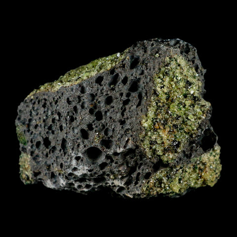 3.8" Natural Emerald Peridot Crystal Minerals On Volcanic Rock Gila, Arizona - Fossil Age Minerals