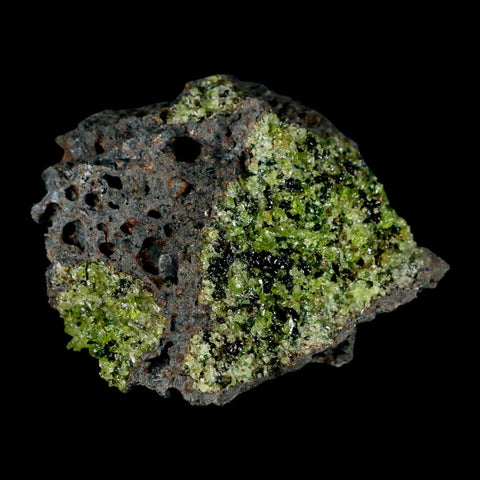 3.3" Natural Emerald Peridot And Chromium Crystals Minerals On Volcanic Rock Gila, AZ - Fossil Age Minerals