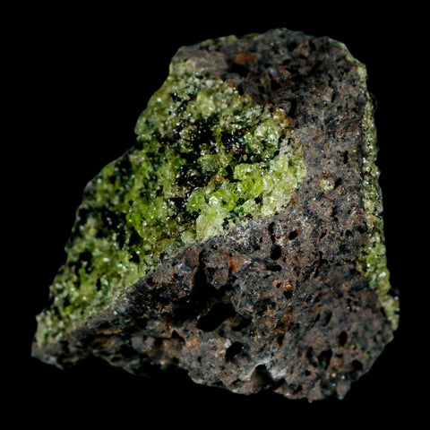 3.3" Natural Emerald Peridot And Chromium Crystals Minerals On Volcanic Rock Gila, AZ - Fossil Age Minerals