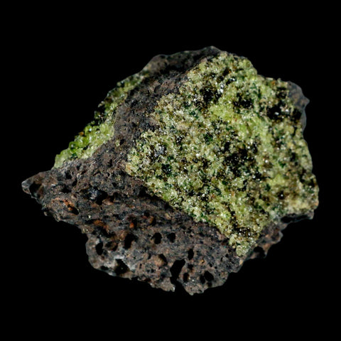 3.3" Natural Emerald Peridot And Chromium Crystals Minerals On Volcanic Rock Gila, AZ - Fossil Age Minerals