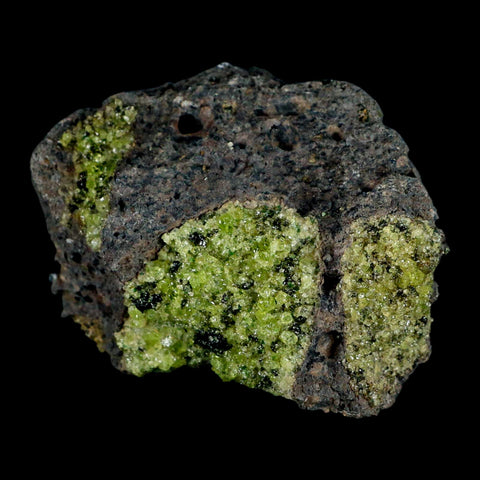3.5" Natural Emerald Peridot And Chromium Crystals Minerals On Volcanic Rock Gila, AZ - Fossil Age Minerals